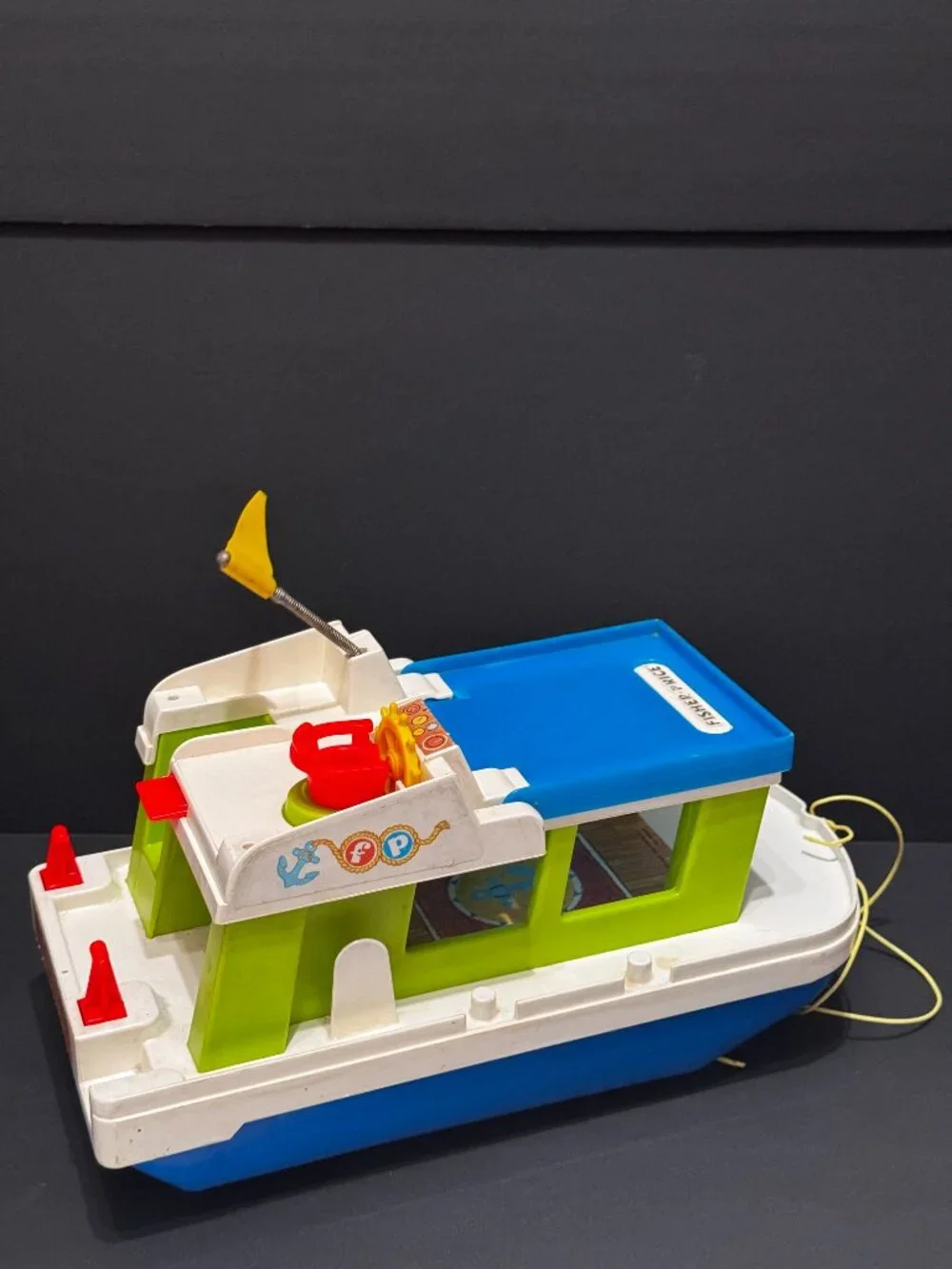 Fisher Price Toy Adventure Series Play Family Houseboat 985, Vintage Circa 1970s